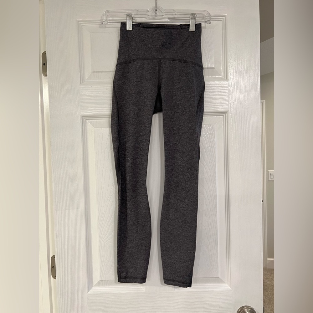 Lululemon Train Times 7/8 Leggings - Heathered Black